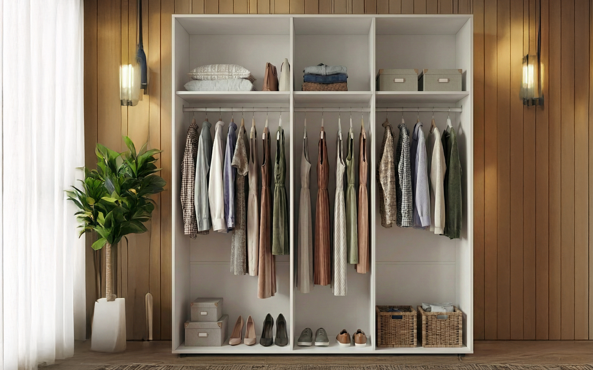 Dulap cu bara pentru umerase Masimo Max 1, alb  3